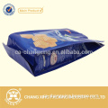 Customized printing wafer biscuits packaging plastic bag with side gussets